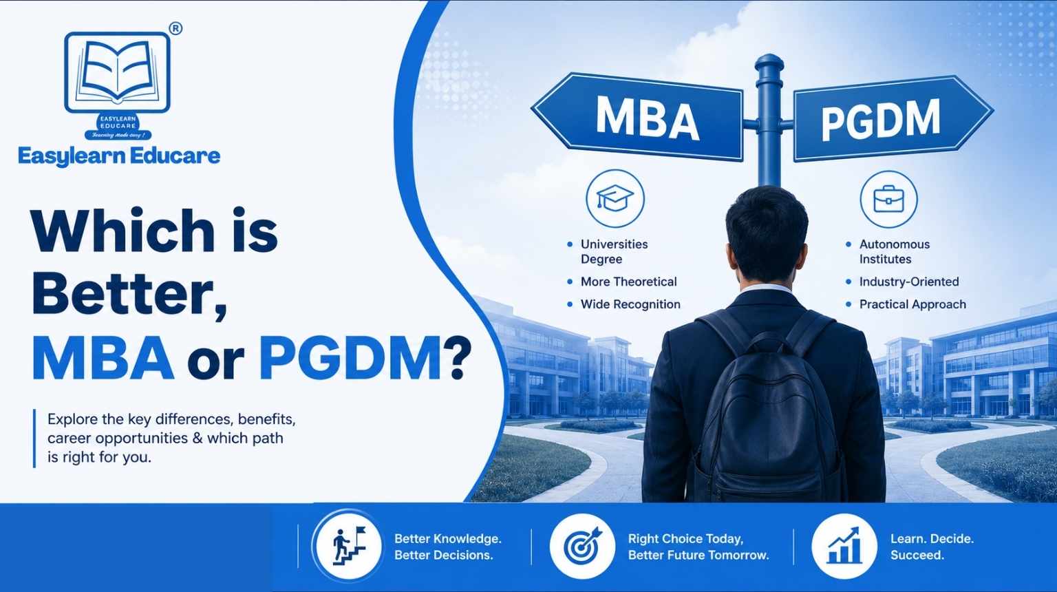 Which is Better, MBA or PGDM?